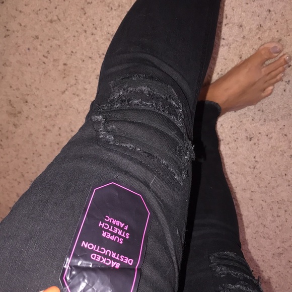 COPY - Nobo mid rise skinny black jeans distressed size 11 NWTs - Picture 5 of 11